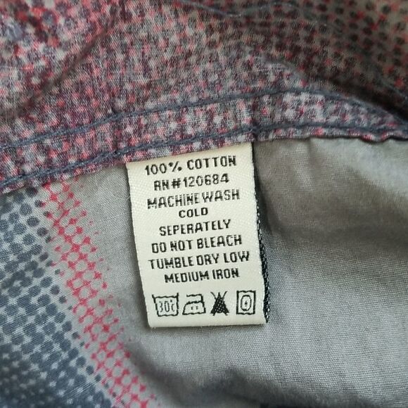 Social Collision Rockabilly Long Sleeve Snap Shirt sz L - Picture 9 of 10